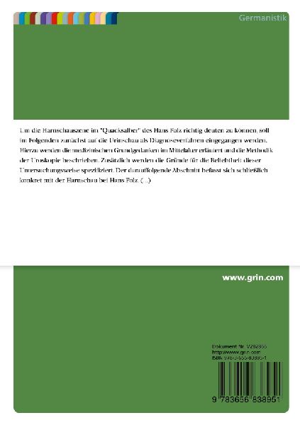 "Der Quacksalber" von Hans Folz. Die Harnschau in der Literatur des 15. Jahrhunderts