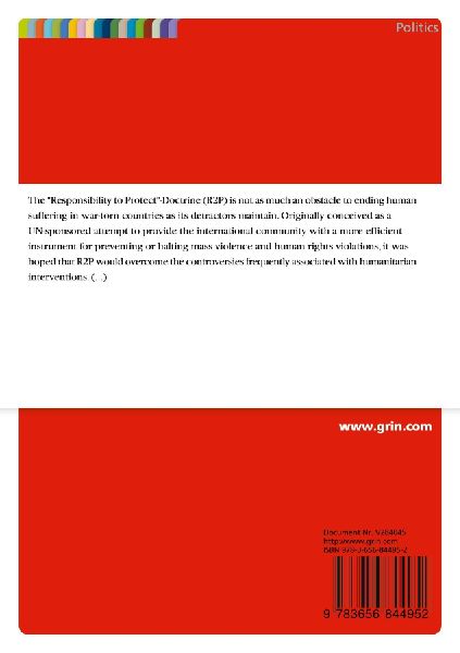 Linking Strategic Gains to the 'Responsibility to Protect' (R2P) doctrine