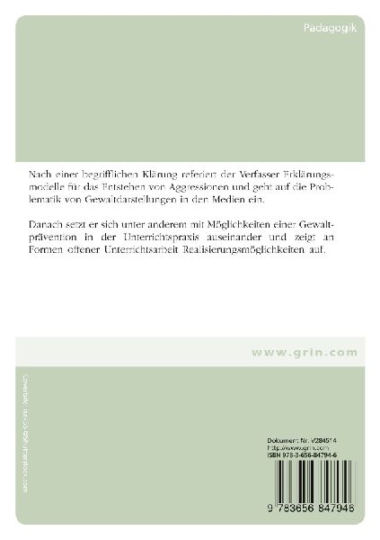 Erziehung zum gewaltfreien Handeln