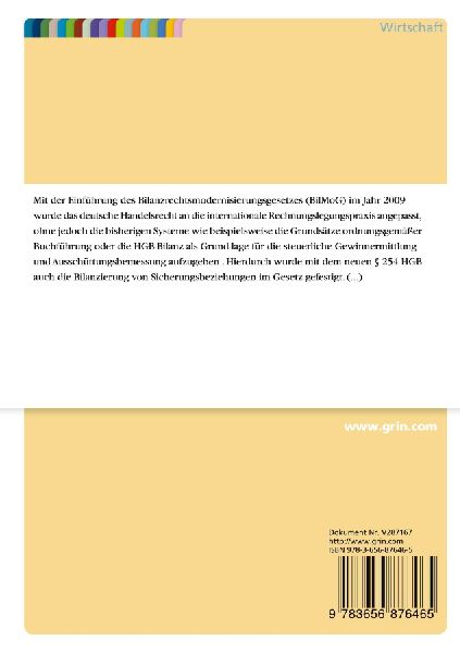 Die Bilanzierung von Sicherungsbeziehungen nach HGB