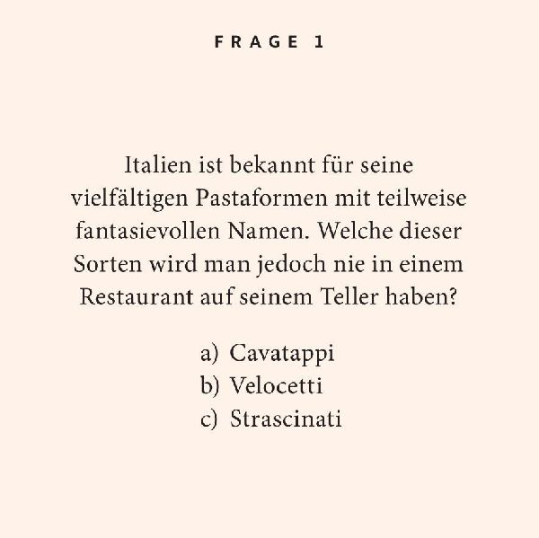 Pasta-Quiz