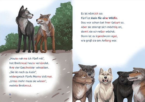 Leselöwen 2. Klasse - Das geheime Leben der Tiere - Die weiße Wölfin in Gefahr