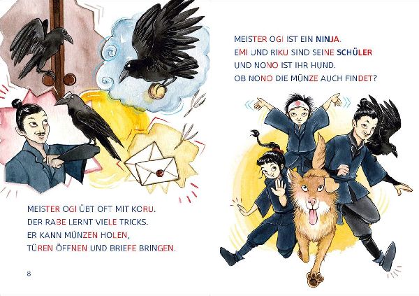 Leselöwen 1. Klasse - Die Ninjas retten die Tiere (Großbuchstabenausgabe)