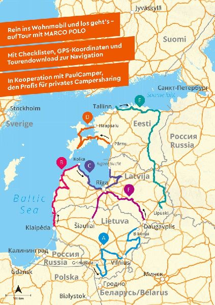 MARCO POLO Camper Guide Baltikum: Estland, Lettland & Litauen