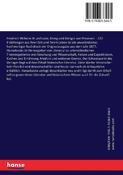 Friedrich Wilhelm III und Luise, König und Königin von Preussen