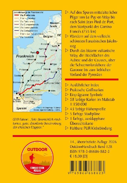 Frankreich: Jakobsweg Via Podiensis von Le Puy-en-Velay nach Saint-Jean-Pied-de-Port