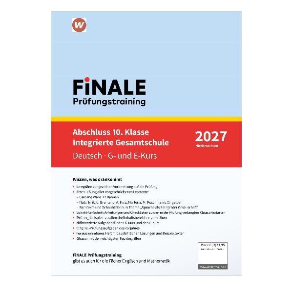 FiNALE Prüfungstraining Abschluss Integrierte Gesamtschule Niedersachsen