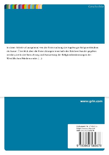 Der Westfälische Frieden. Ein zweiter Religionsfrieden für das Reich?
