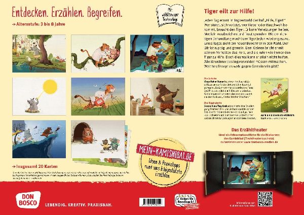 Hilfe, Tiger! Kamishibai Bildkartenset