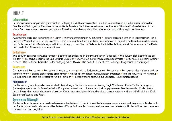 Systemische Pädagogik in der Kita