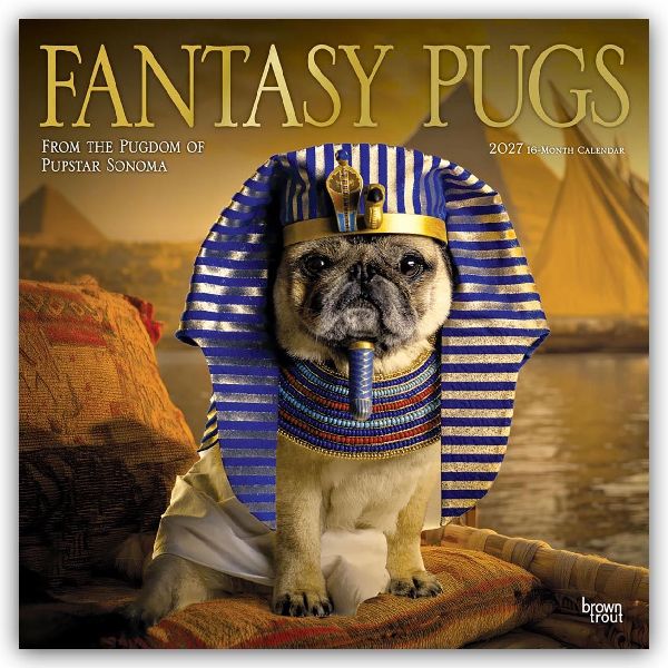 Fantasy Pugs - Fantasy Möpse 2027 - 16-Monatskalender