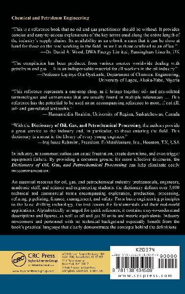 Dictionary of Oil, Gas, and Petrochemical Processing