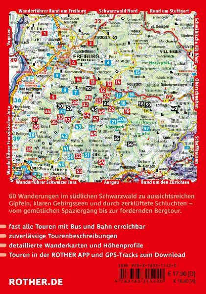 ROTHER Wanderführer Schwarzwald Süd: zwischen Freiburg und Basel. 60 Touren