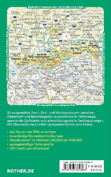 ROTHER Wanderbuch Hüttentouren Bayerische Alpen mit angrenzendem Tirol. 30 Touren für 2-4 Tage