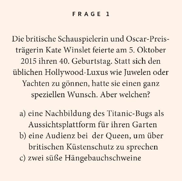 40. Geburtstag. Das Quiz