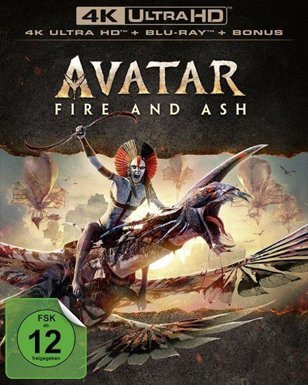 Avatar: Fire and Ash. UHD + Blu-ray