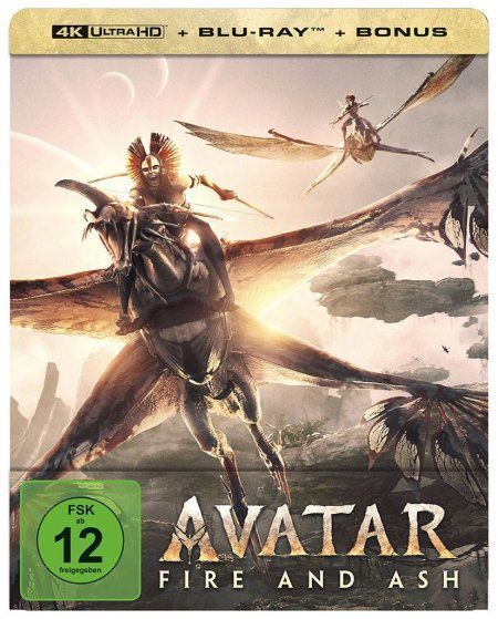 Avatar: Fire and Ash. UHD + Blu-ray (Limited Steelbook)