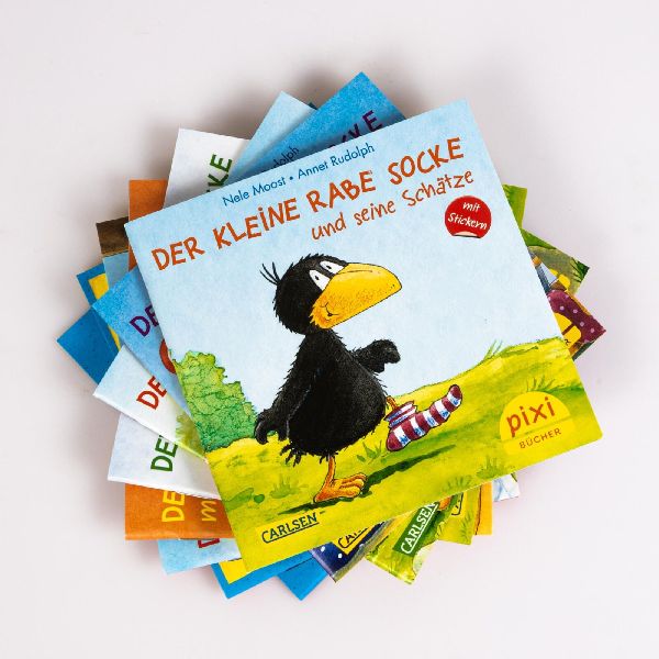 Pixi-8er-Set 193: Der kleine Rabe Socke mit Stickern (8x1 Exemplar)