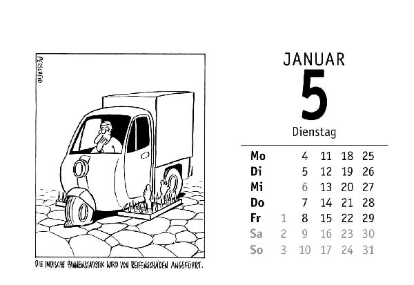 365 gute Perscheid-Tage 2027: Tageskalender