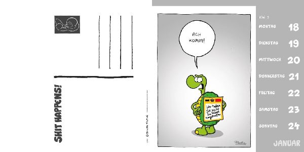 Shit happens! Postkartenkalender 2027