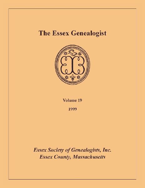 The Essex Genealogist, Volume 19, 1999
