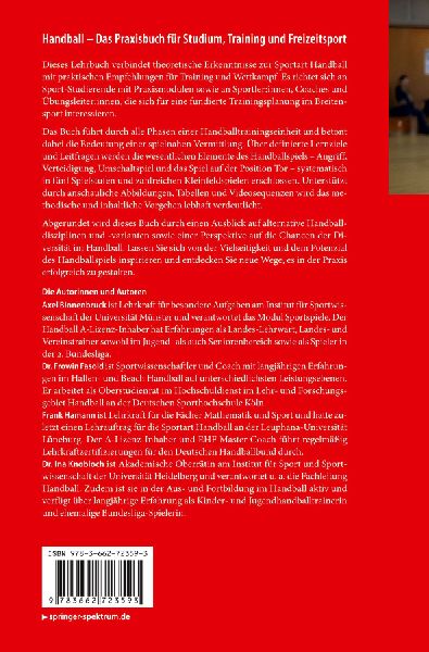 Handball - Das Praxisbuch für Studium, Training und Freizeitsport