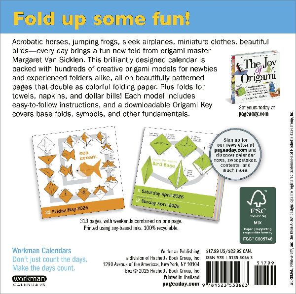 Origami Page-A-Day(r) Calendar 2026