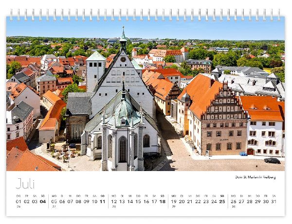 Kalender Sachsen von oben kompakt 2027
