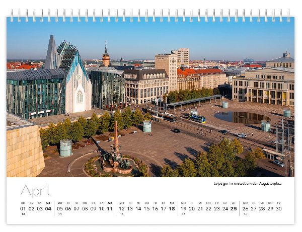 Kalender Sachsen von oben kompakt 2027