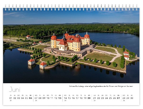 Kalender Sachsen von oben kompakt 2027