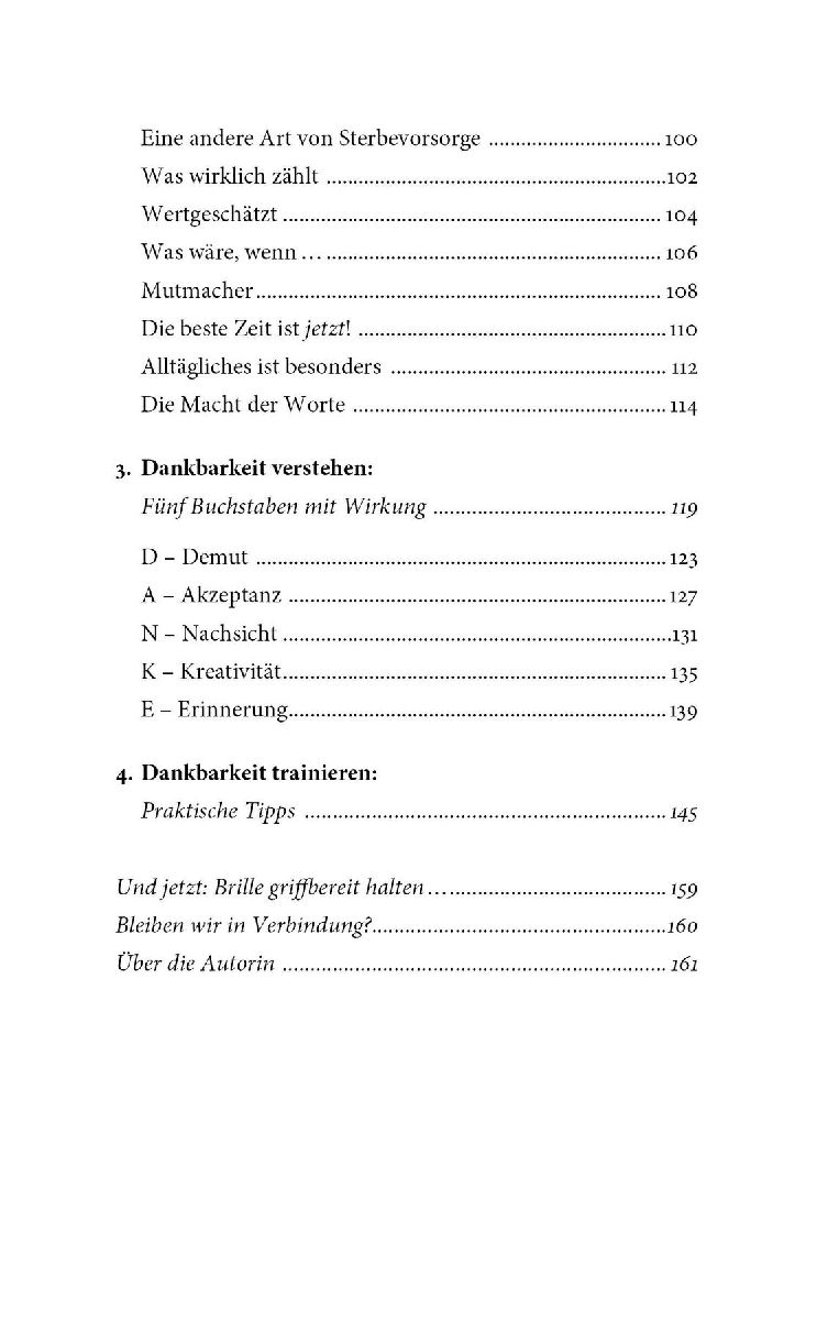 Die Brille der Dankbarkeit