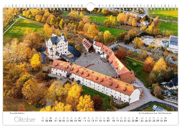Kalender Sachsen von oben 2027 - Luftaufnahmen
