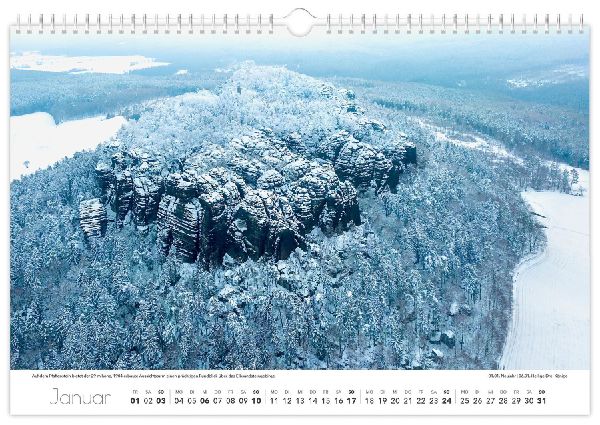 Kalender Sachsen von oben 2027 - Luftaufnahmen