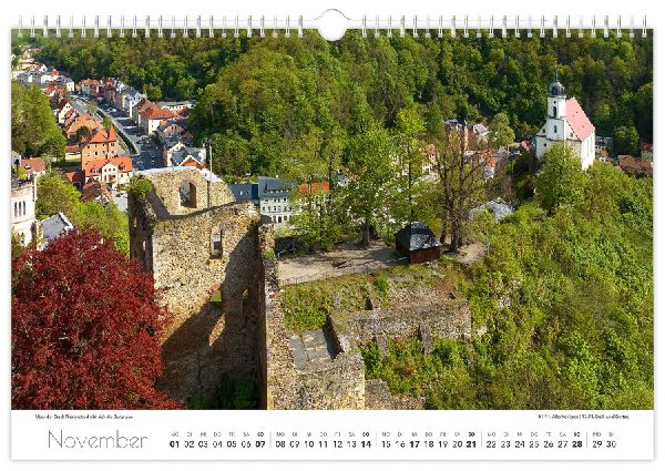 Kalender Sachsen von oben 2027 - Luftaufnahmen