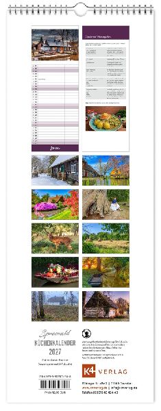 Küchenkalender Spreewald 2027 NEU! inkl. Rezepte