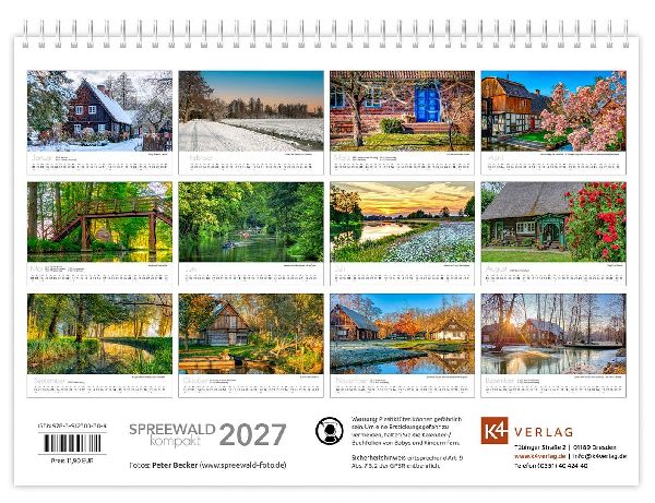 Kalender Spreewald kompakt - Peter Becker 2027