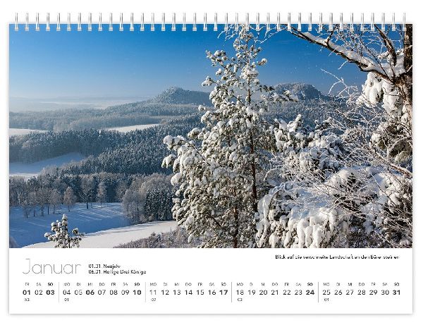 Kalender Sächsische Schweiz kompakt 2027