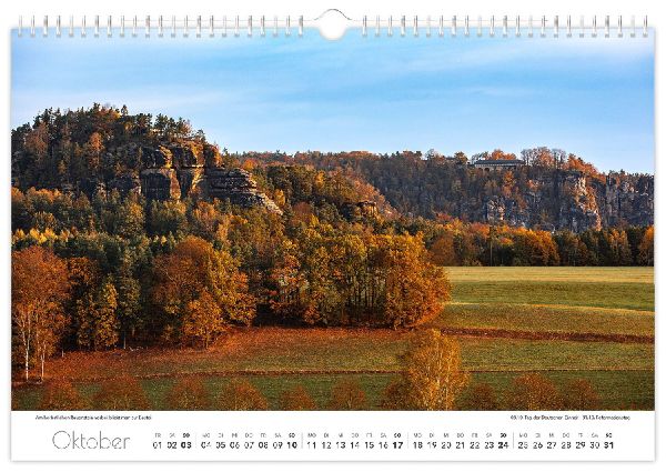 Kalender Sächsische Schweiz 2027