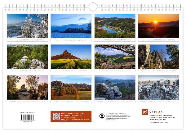 Kalender Sächsische Schweiz 2027