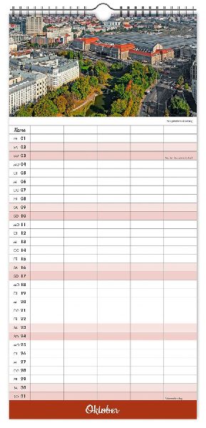 Kalender Familienplaner Leipzig 2027