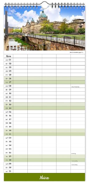 Kalender Familienplaner Leipzig 2027