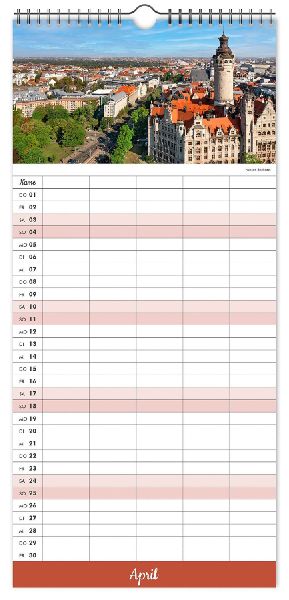 Kalender Familienplaner Leipzig 2027