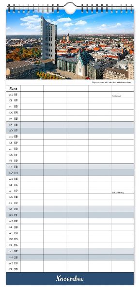 Kalender Familienplaner Leipzig 2027
