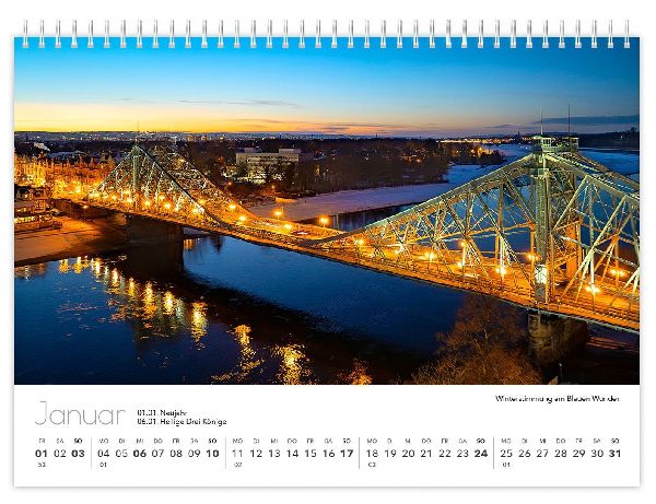 Kalender Dresden Elbflorenz kompakt 2027