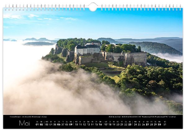 Kalender Sächsische Schweiz Luftaufnahmen 2027