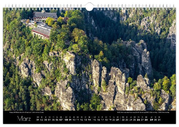 Kalender Sächsische Schweiz Luftaufnahmen 2027