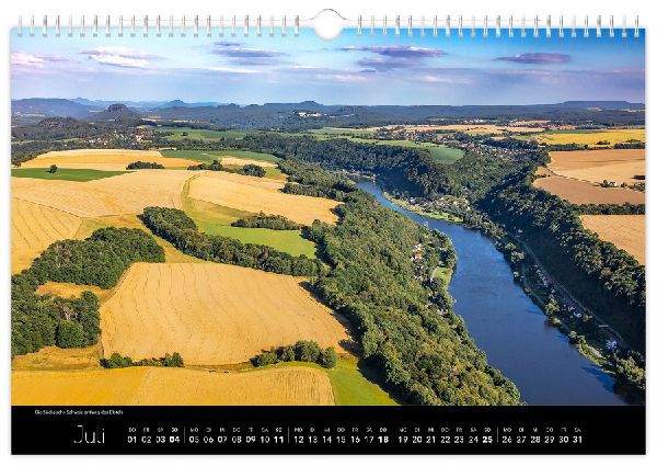 Kalender Sächsische Schweiz Luftaufnahmen 2027