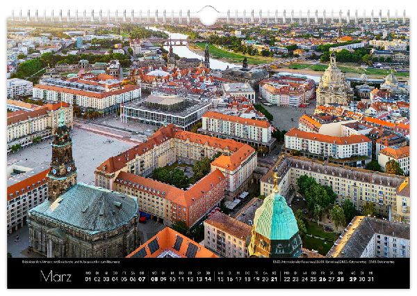 Kalender Dresden Luftaufnahmen 2027
