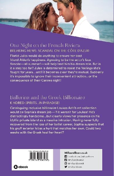 One Night On The French Riviera / Ballerina And The Greek Billionaire - 2 Books in 1