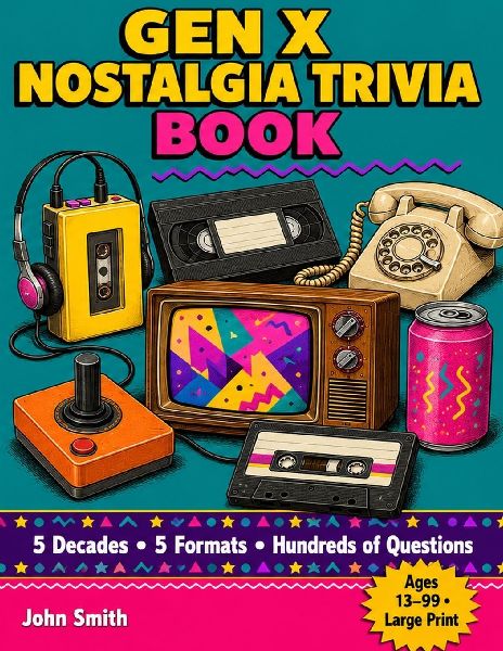 Gen X Nostalgia Trivia Book